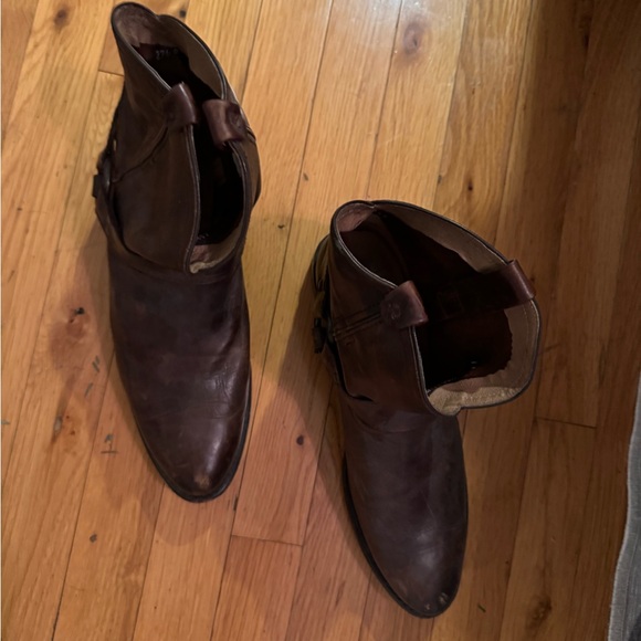 Frye Wyatt Harness brown boot - Picture 3 of 3